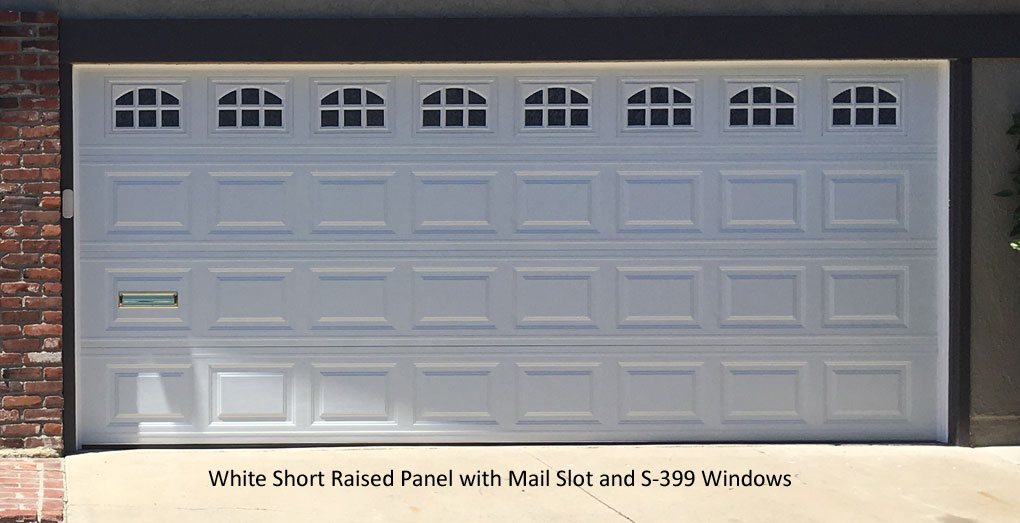 Short Raised Panel Garage Door