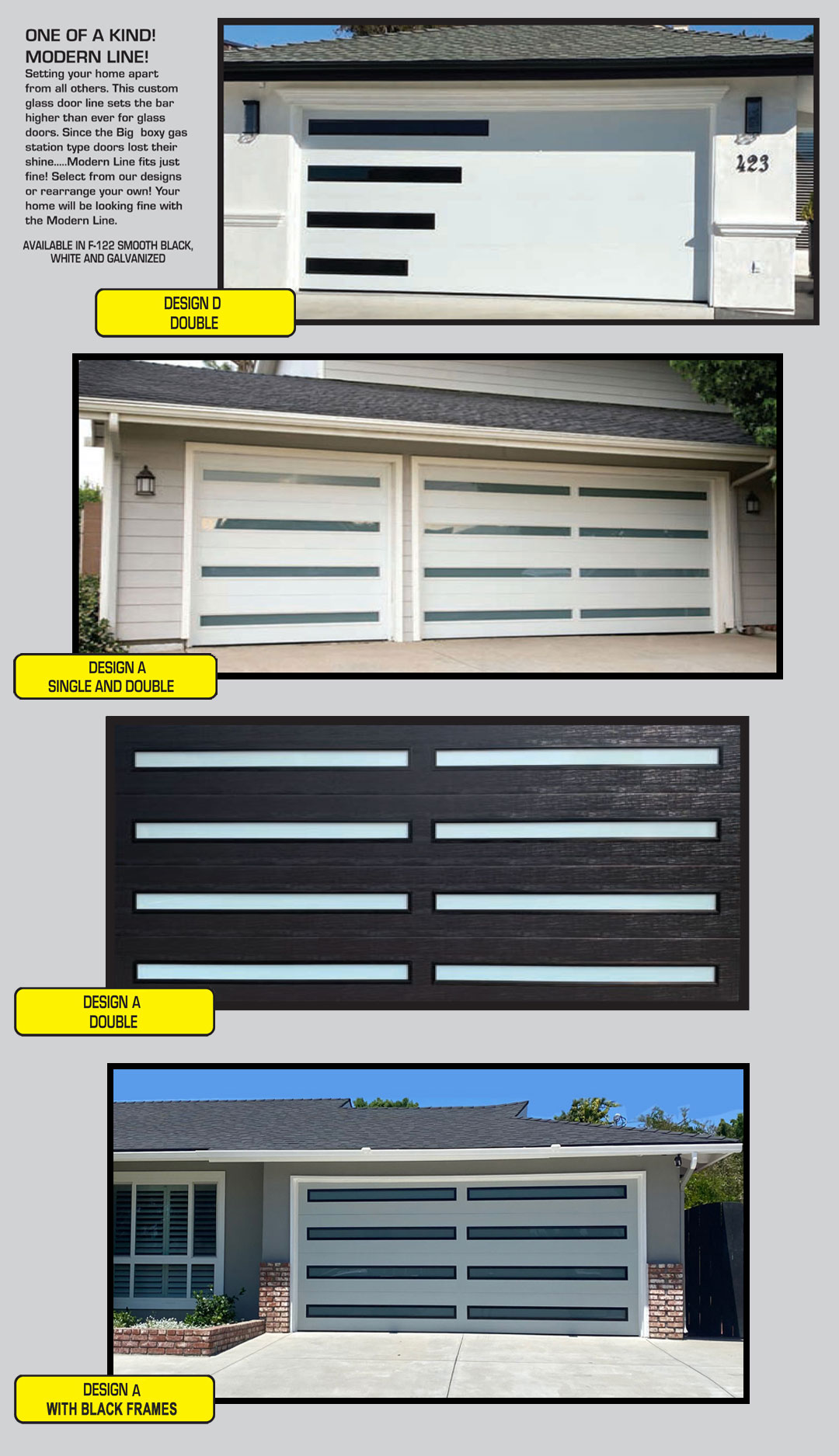 Modern Line Garage Door