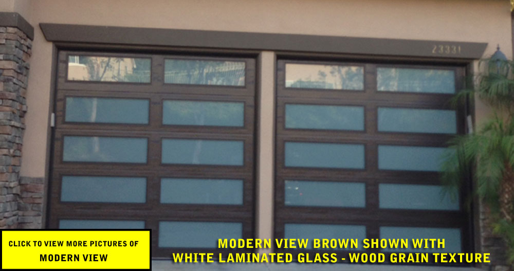 Modern View Garage Door